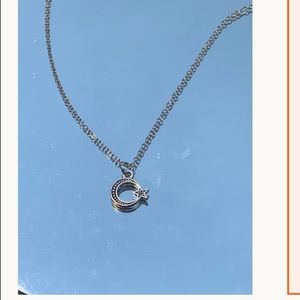 Moon and star necklace